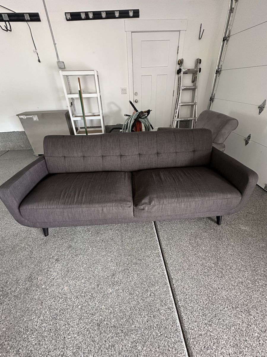 Dark Gray Fabric Sofa