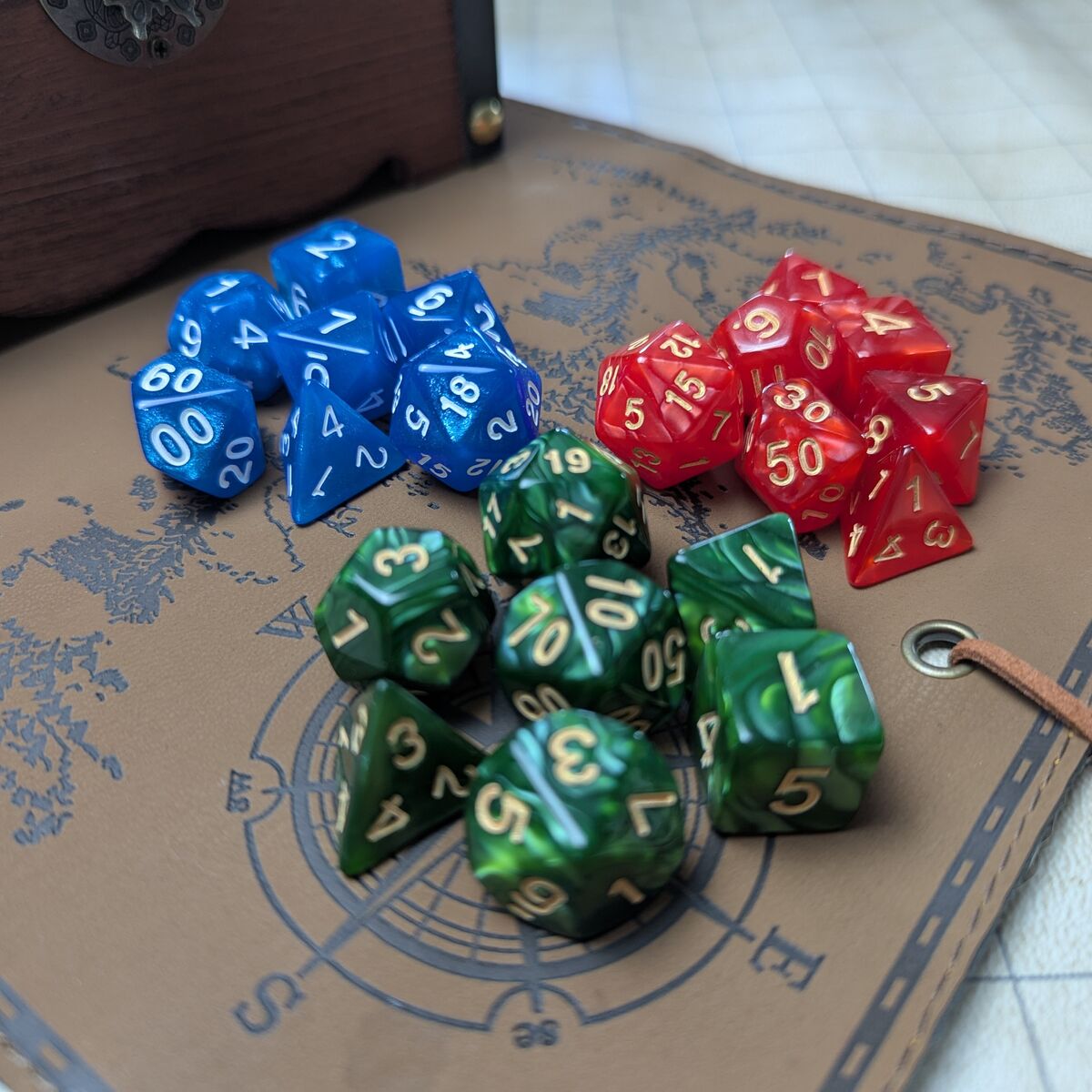 $8/$4 Beautiful D&D d20 Tabletop TTRPG Dice!