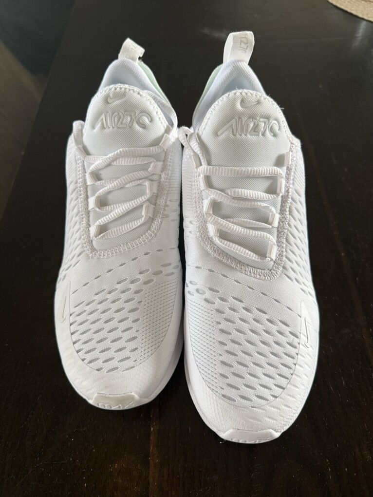 All WhiteYouth Nike Airmax 270