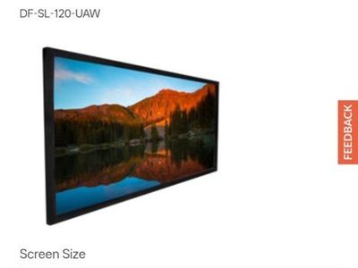 120 Dragonfly Ultra Projection Screen- Like New