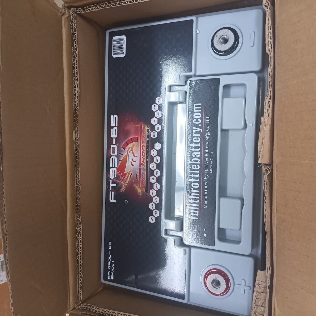 Full Throttle FT930-65 Group 65 AGM Battery