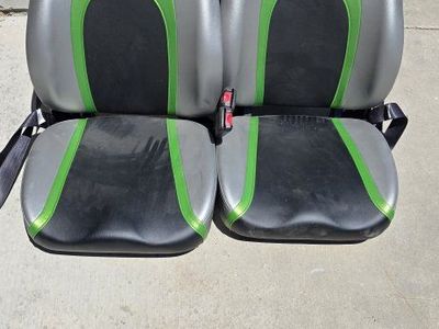 Teryx Kawasaki 2-Seat UTV/Side-by-Side Bucket Seats - Black, Gray & Green with Seatbelts
