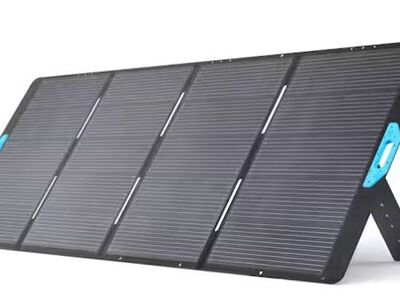 *MISSING CABLES* Anker SOLIX PS400 Solar Panel 400W Foldable Portable Charger, IP67 Waterproo