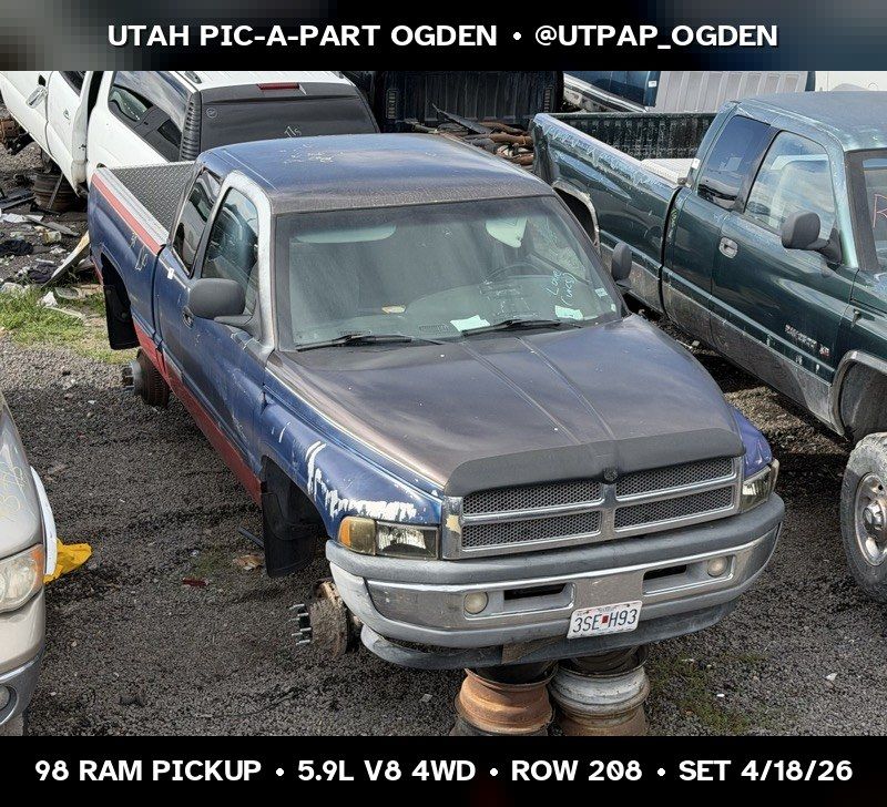 1998 Dodge Ram Pickup Parts - UTPAP Ogden