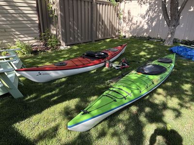 Kayak package. Current designs 14 foot and old town 13 1/2 foot.