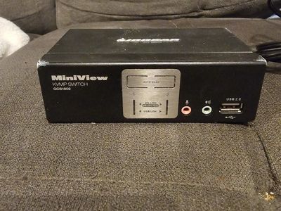 MiniSwitch KVMP Switch Dual VGA KVM Switch Hub with Audio and USB