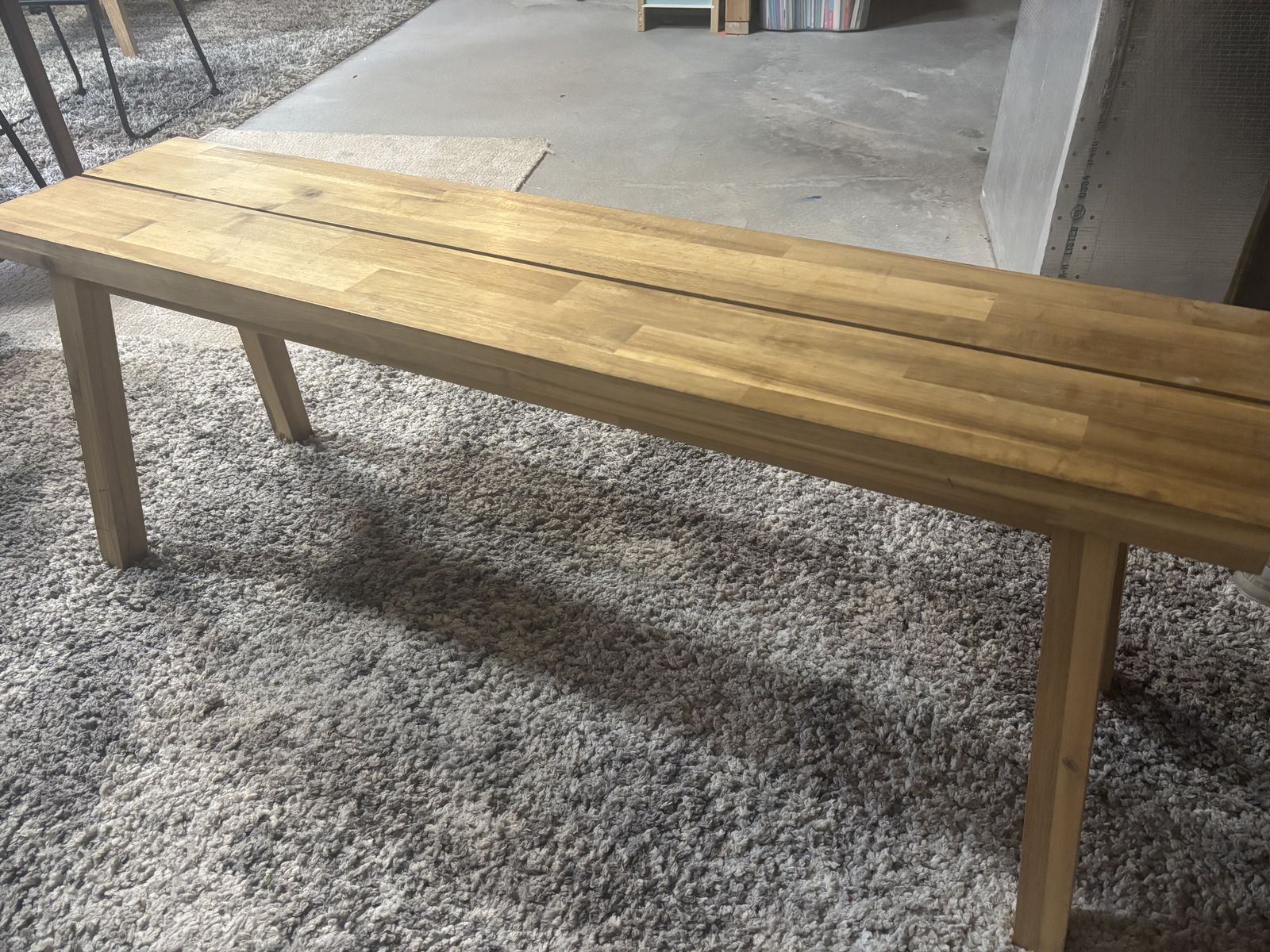 Solid Wood Bench – Entryway / Dining Bench