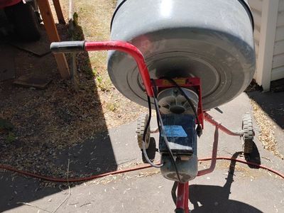 Cement Mixer 4.5 Cu. Ft. Portable Concrete Mixer Machine Heavy Duty Electric 1/2HP