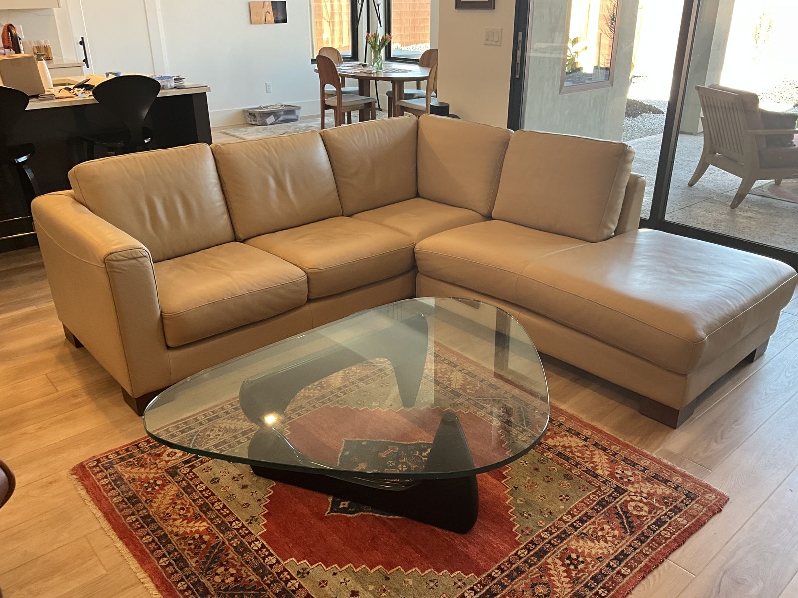 Nicoletti Leather 2 Piece Sectional