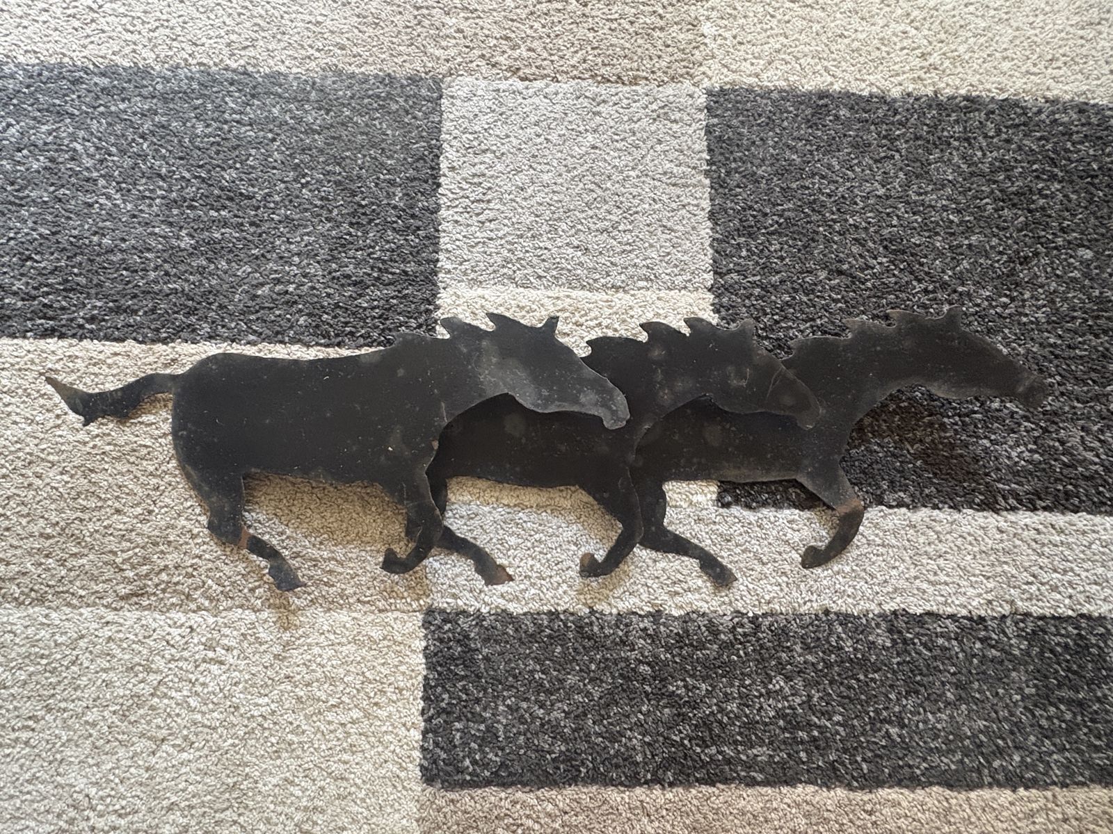 Rustic Metal Horse Sign