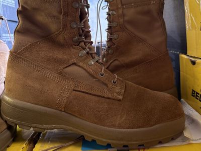 Mens Tan Combat Boots belleville Size 10 XW