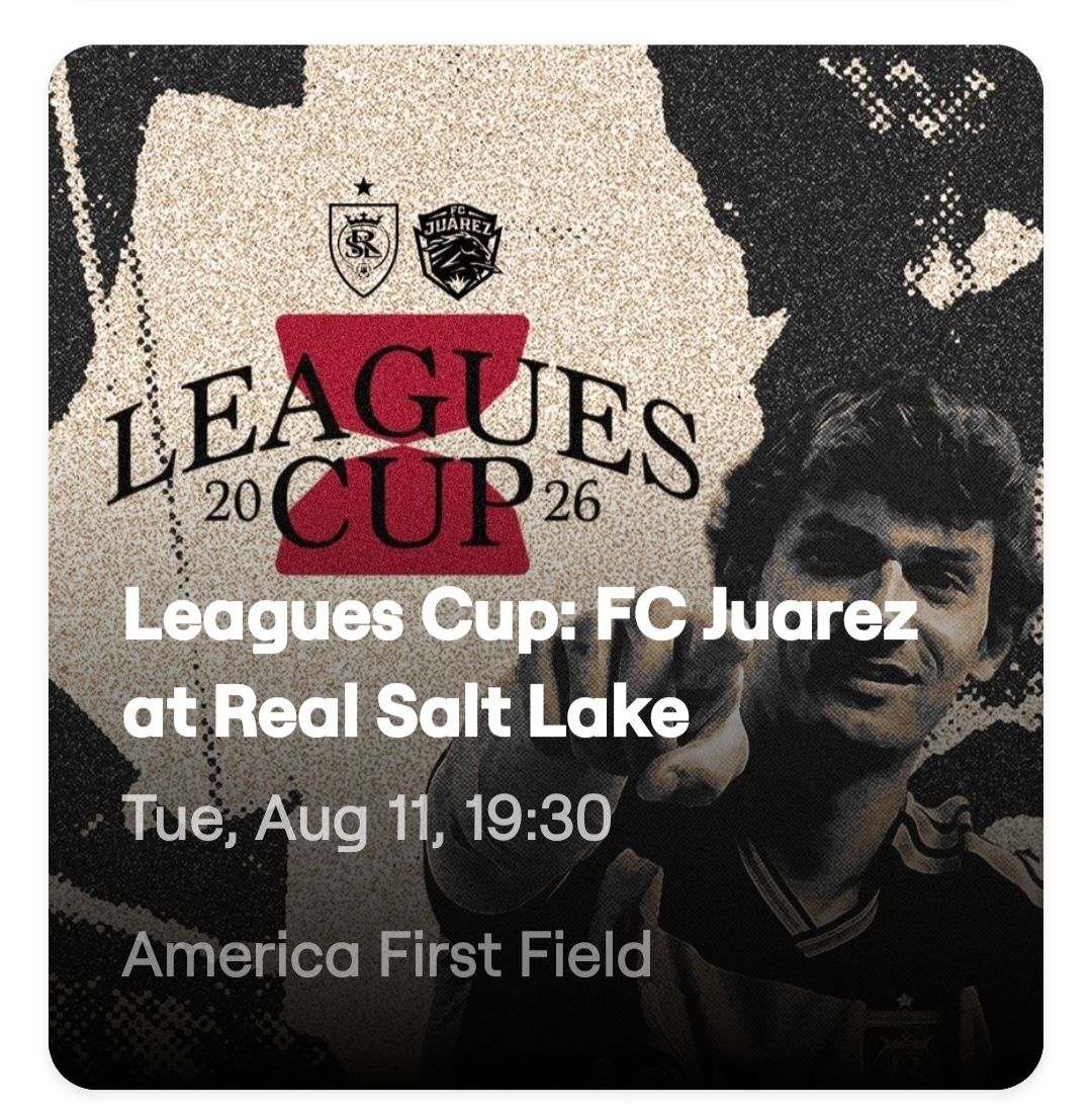 3 Tickets RSL vs FC Juarez
