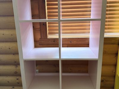 IKEA kallax pink shelf