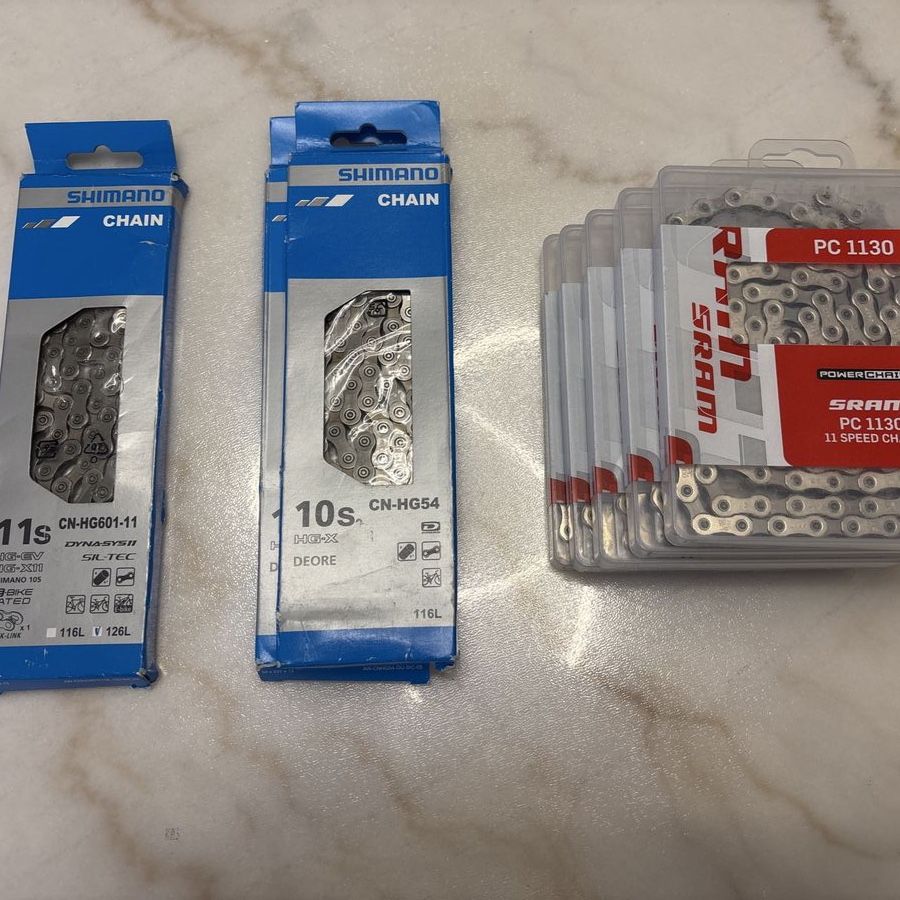 SRAM and SHIMANO chains