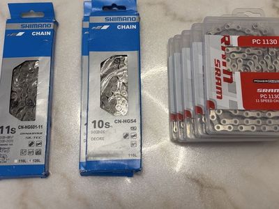SRAM and SHIMANO chains