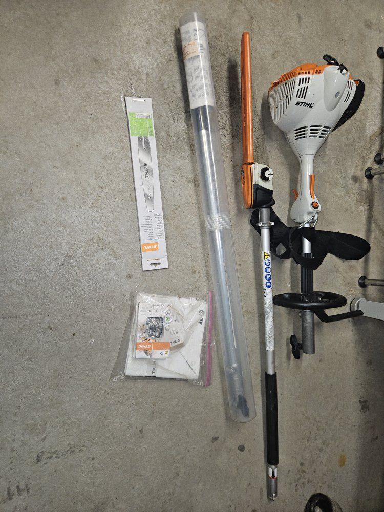 Stihl KM 56 RC KombiSystem Engine w/ Pole Saw Attachment & Accessories