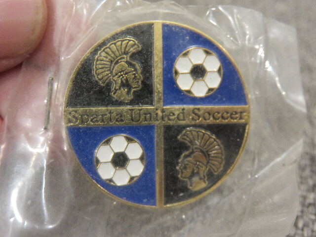 VINTAGE - STILL IN ORIGINAL WRAPPER - SPARTA UNITED SOCCER CLUB PIN