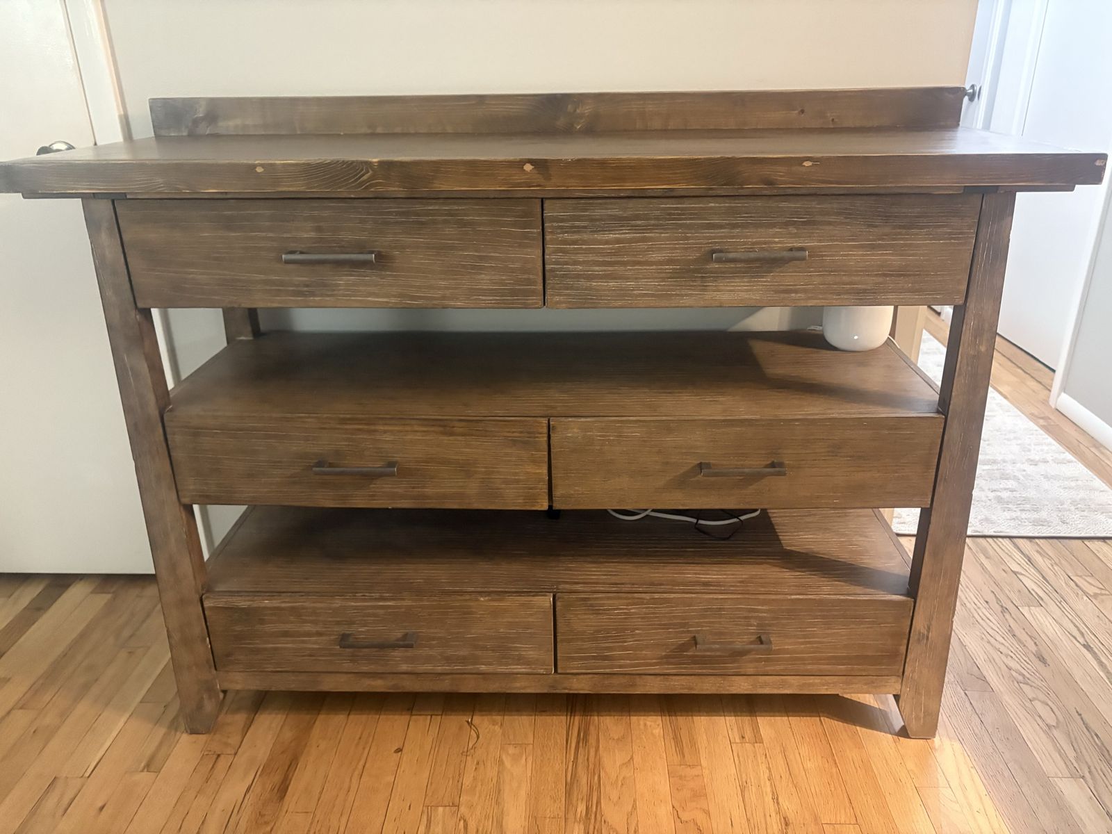 Brown Wood Side Cupboard