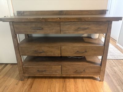 Brown Wood Side Cupboard