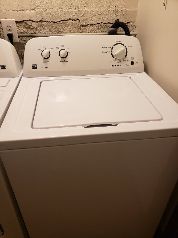 Kenmore White Top-Load Washer - Soil Level & Wash Temp Control and Dryer