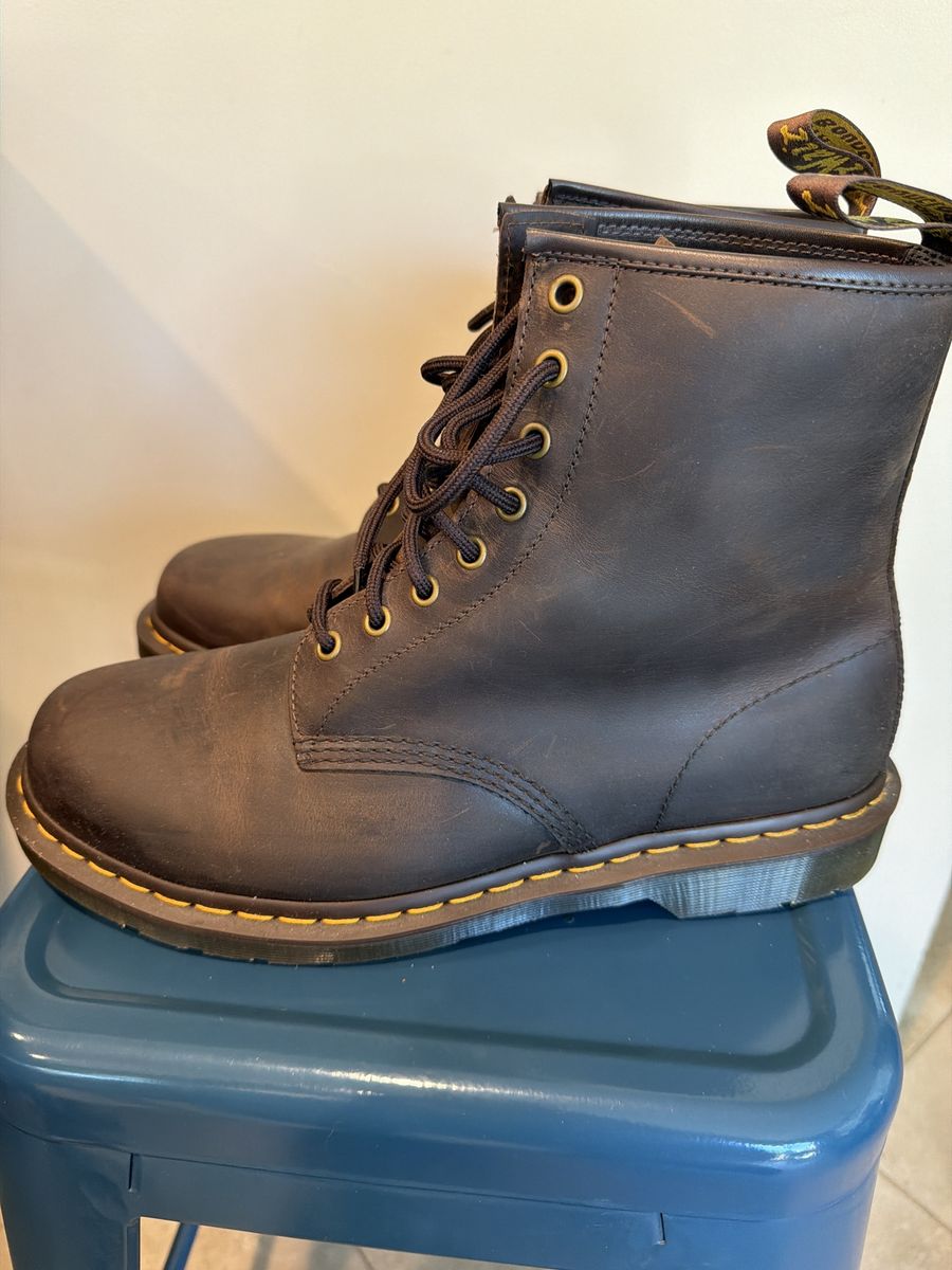 Dr. Martens Crazy Horse Leather 8-Eye Boots Men's Size 11