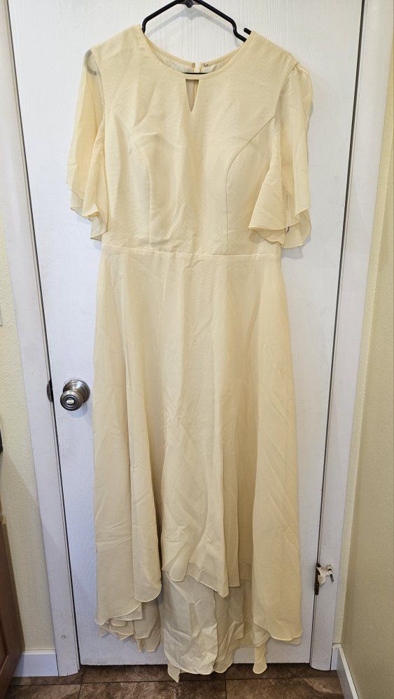 Yellow Bridesmaid's Dress, size 14