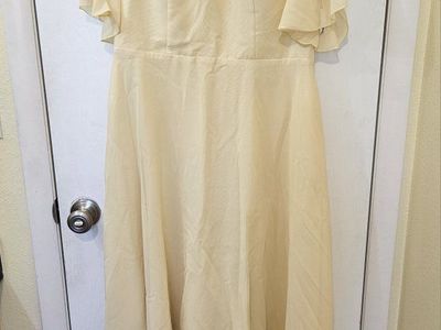 Yellow Bridesmaid's Dress, size 14