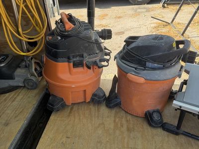 RIDGID Shop Vacuums (2) - Wet/Dry Heavy Duty, 20L. CASH ONLY.