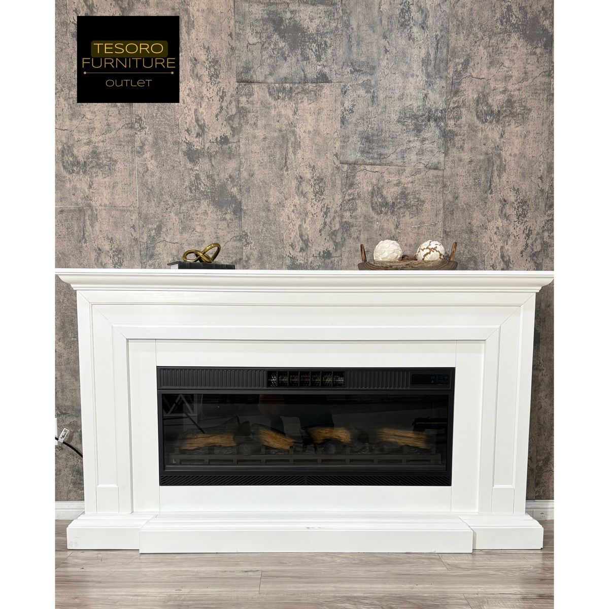TRESANTI GWENDOLYN FIREPLACE MEDIA CONSOLE AMAZING DEAL‼️