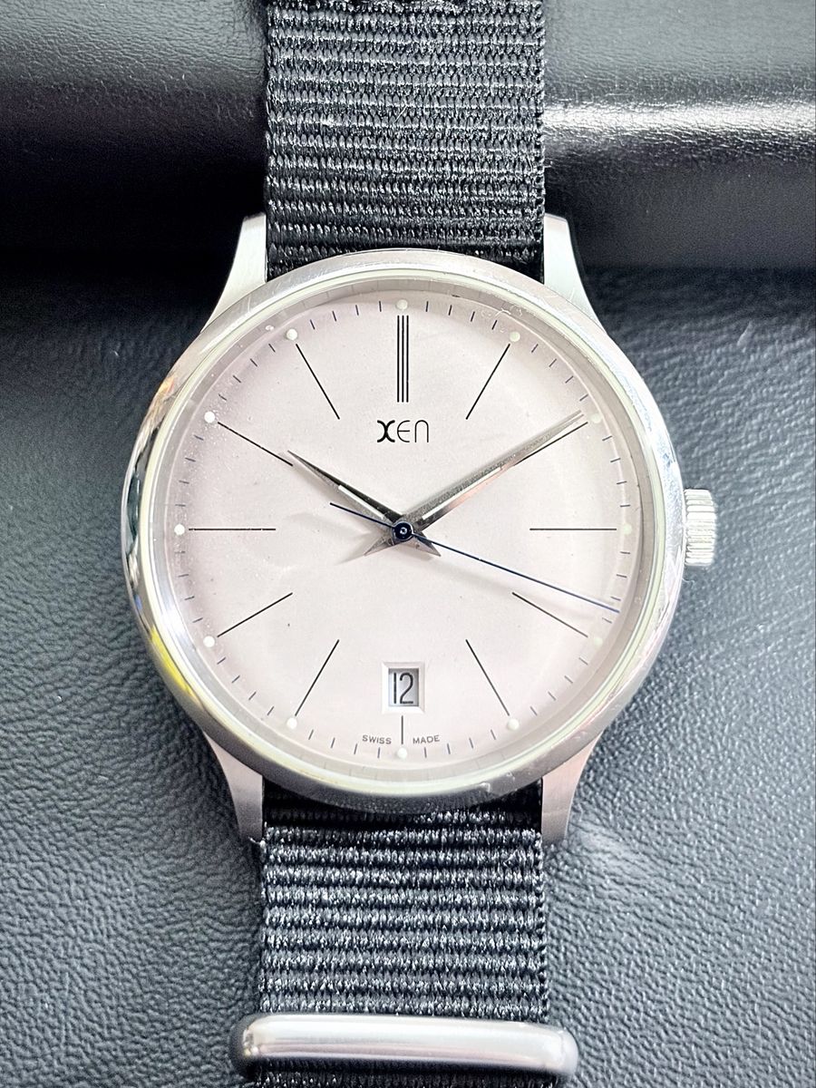 XEN XQ 0028 Hans Gabriel Schroll Swiss Made Watch 36mm Date New Battery