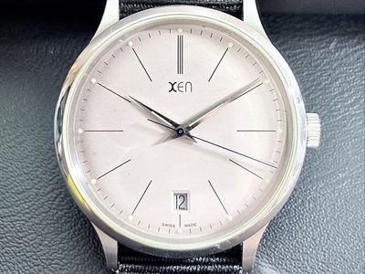 XEN XQ 0028 Hans Gabriel Schroll Swiss Made Watch 36mm Date New Battery