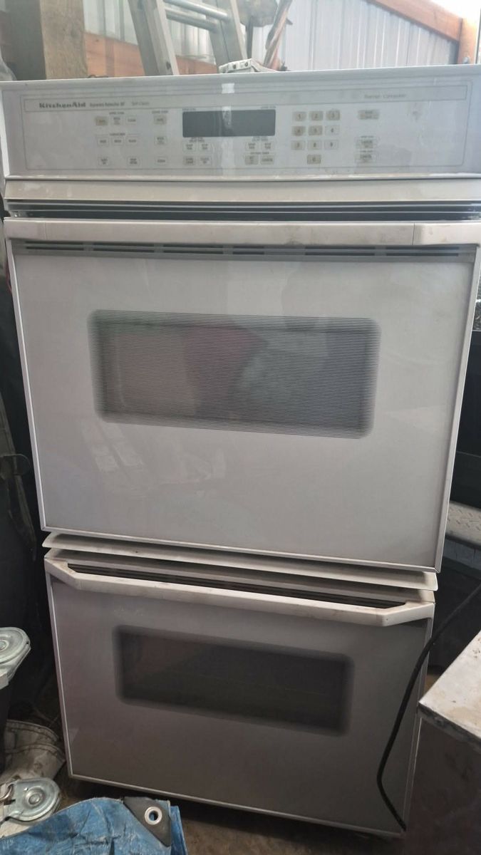 KitchenAid Superba Selecta 30 Double Convection Wall Oven White