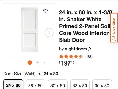 24 X 80 Shaker Door