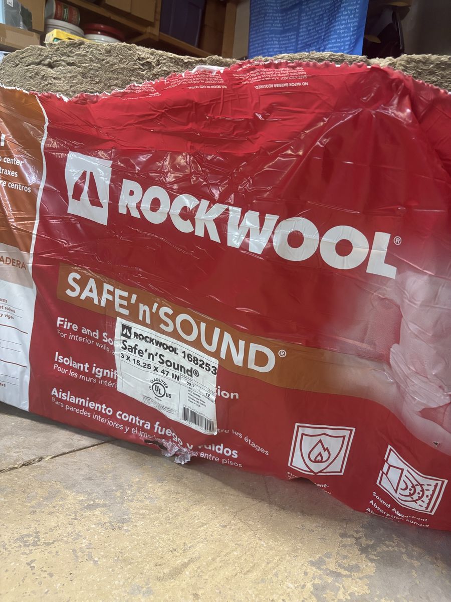 Rockwool Safe'n'Sound Insulation Panels 3" x 15.25" x 47" (10 Panels)