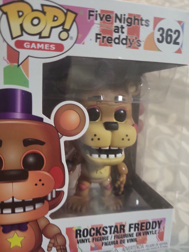Funko POP! Games Five Nights at Freddy's Rockstar Freddy #362 Vinyl Figure New In Box