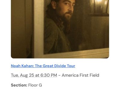 Noah Kahan: The Great Divide Tour Tickets - Floor G Row 4