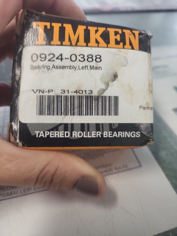 TIMKEN 0924-0388 Tapered Roller Bearing Assembly, Left Main, VN-P: 31-4013, LM67048-90026