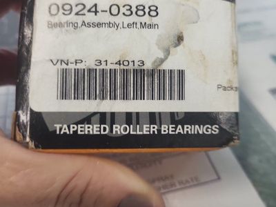 TIMKEN 0924-0388 Tapered Roller Bearing Assembly, Left Main, VN-P: 31-4013, LM67048-90026