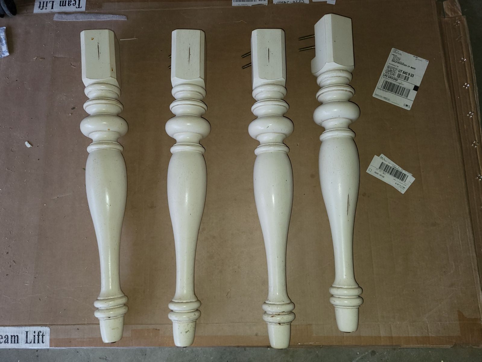Table Legs, White