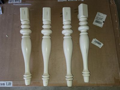 Table Legs, White