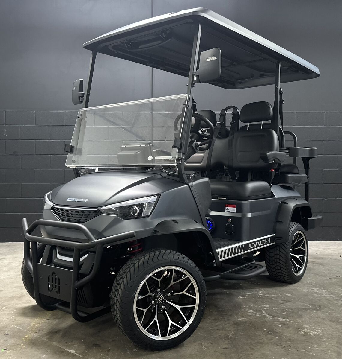 New Rugged 52V Lithium Golf Cart! Dach Falcon 2+2! W/Solar & Standard Outlet Charging!