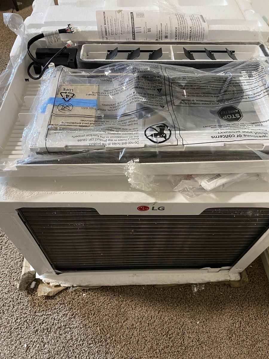 LG 18,000 BTU Window Air Conditioner – LW1824RD (White, 230V)