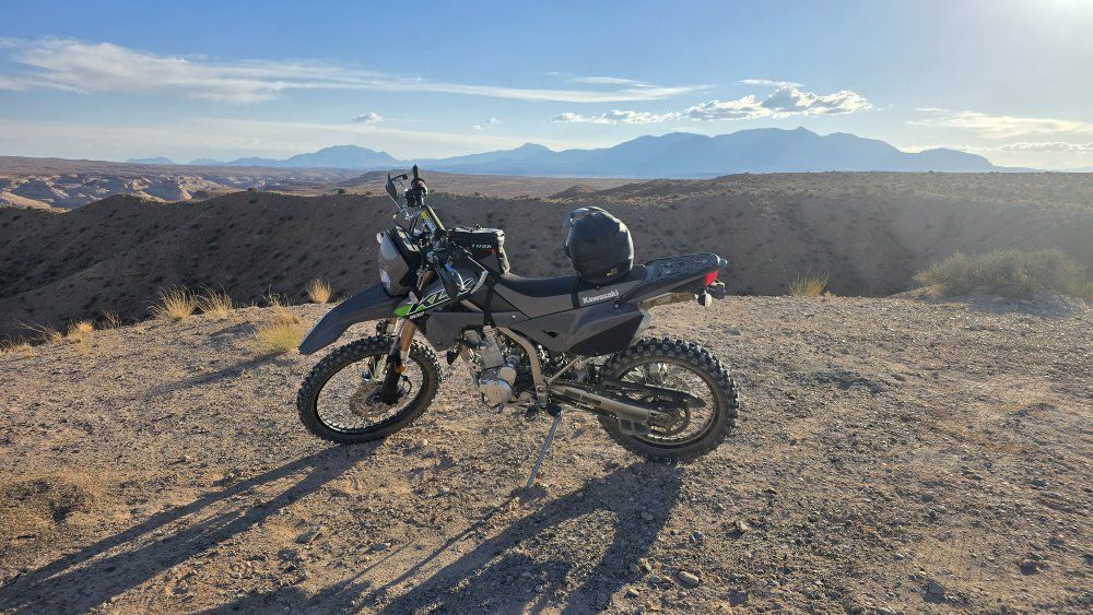 Kawasaki KLX 300 Dual Sport  Bike - Gray / Black