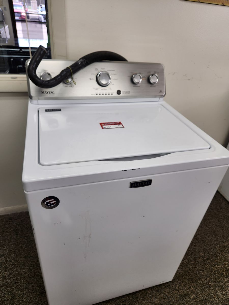 NICE MAYTAG HE TOPLOAD WASHER! WITH A FULL WARRANTY