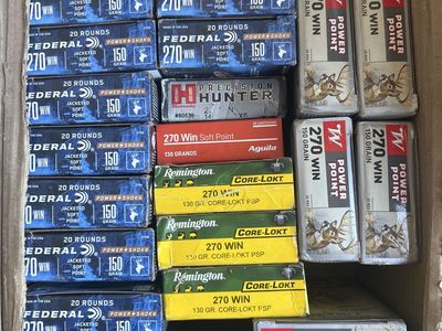 270 Win Ammo $15 - $24 per Box