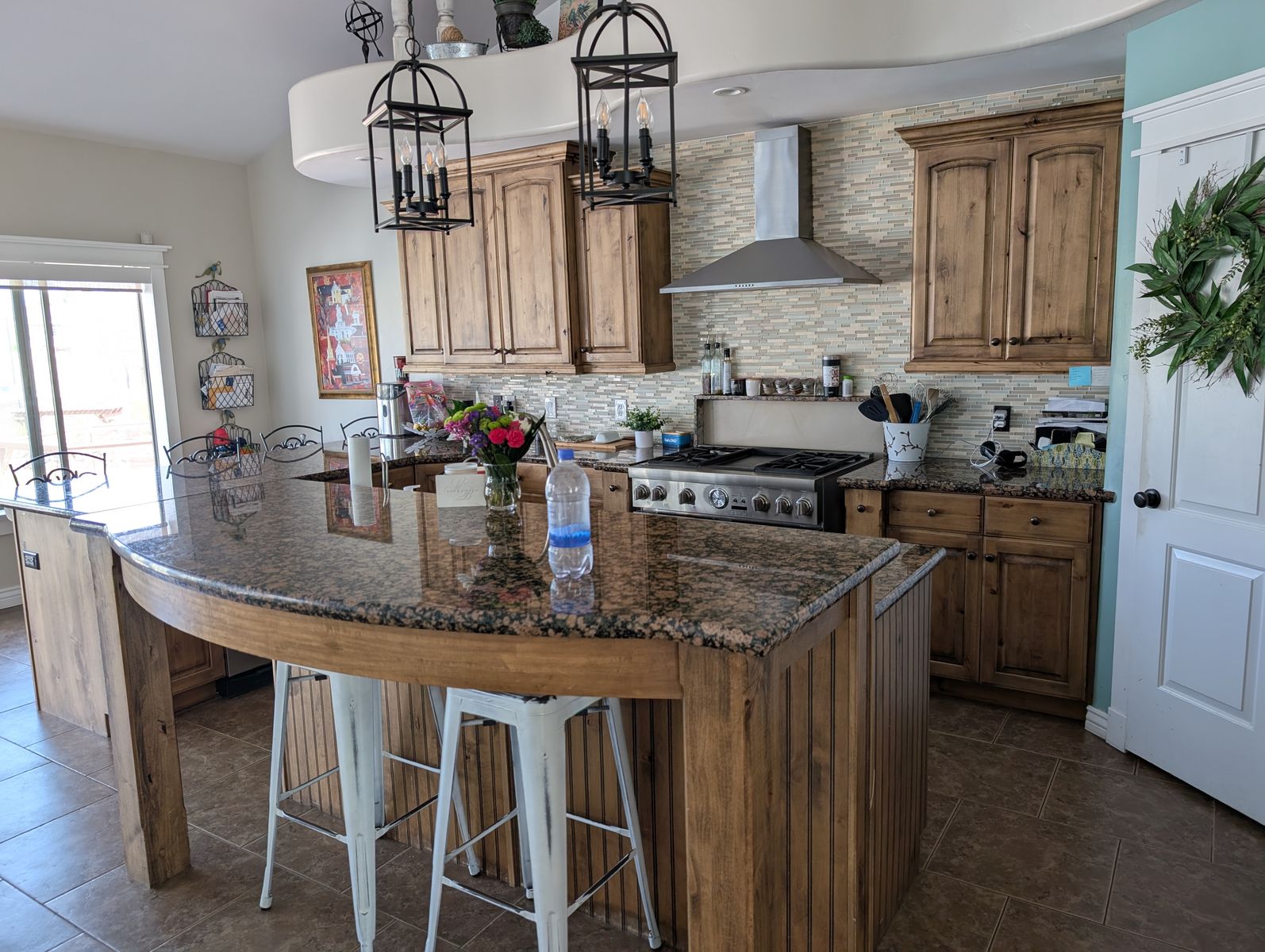 Knotty Alder Kitchen cabinets