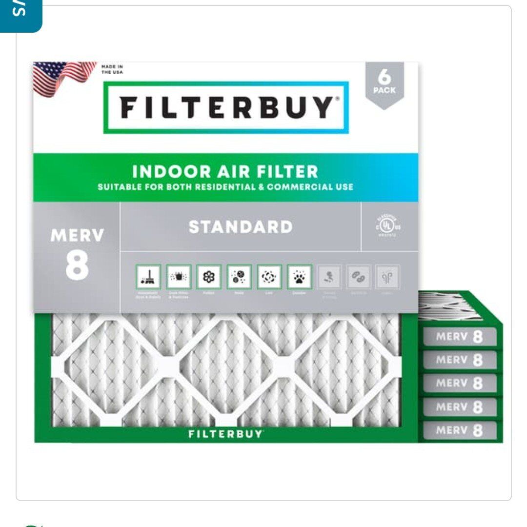 Filterbuy 18x18x1 filters box of 32