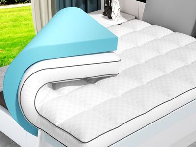 New Dual Layer 4 Inch Memory Foam Mattress Topper Full Size
