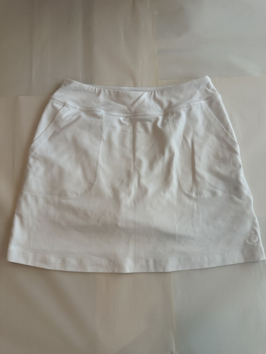 FootJoy FJ Women's White Golf Skort Skirt Shorts Size S Stretch Pockets