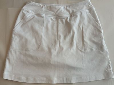 FootJoy FJ Women's White Golf Skort Skirt Shorts Size S Stretch Pockets